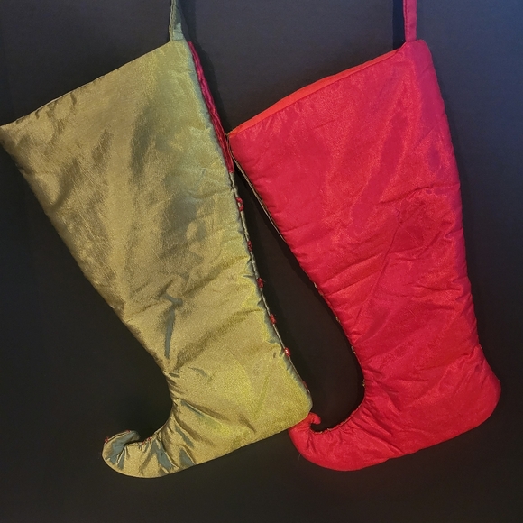 Pair of Coordinating Christmas Stockings with Bonus Gift - Picture 2 of 10